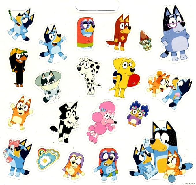 Bluey Magic Ink Coloring Book Set for Kids- Bundle with 2 Bluey Imagine Ink Coloring Books with Invisible Ink Pens, Stickers and More