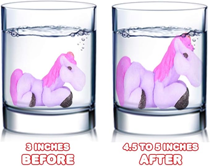 ArtCreativity Jumbo Growing Unicorn Eggs, Set of 2, Hatching Unicorn Toys for Boys and Girls, Unicorn Birthday Party Favors for Kids, Science Educational Toys for Children, Fun Water Bathtub Toys