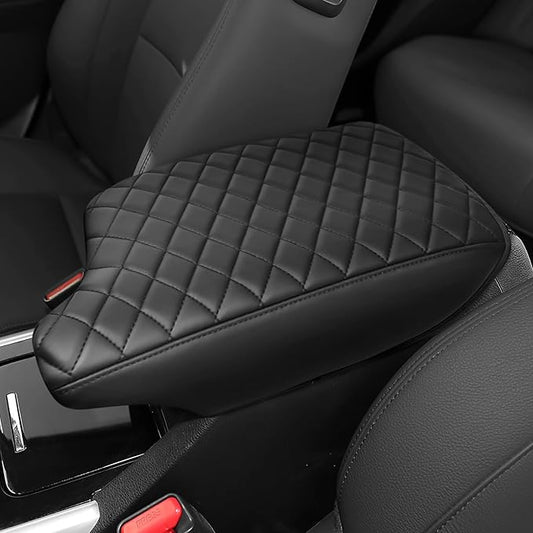 Bercicci Center Console Armrest Cover Compatible with Honda 2013-2017 Accord (Include Hybrid) Accessories Leather Material Center Console Liner Protection