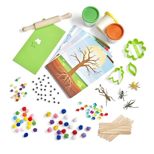 hand2mind Into the Garden Sensory Activity Kit, Loose Parts Play Materials for Kids, Sensory Box, Montessori Sensory Bin with Lid, Nature Toys, Fine Motor Toys, Play Therapy Toys, Arts and Crafts Kits