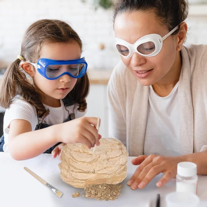 ArtCreativity Dinosaur Excavation Kit for Kids, Velociraptor Skull Excavating Set with Fossil Digging Tools and Stand, Fun Science Activity Toy, Educational Dinosaur Gift for Boys and Girls