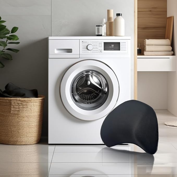 Really Supportive Lumbar Support Pillow for Car, 100% Memory Foam Lumbar Pillow with Breathable Removable Cover, Ergonomic Design - Back Pillow for Car Seat/Back Pain Relief(Timeless Black, 1PC)