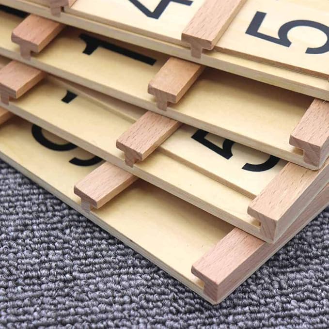 Kghios Montessori Math Toys Material for Toddlers Seguin Boards with Beads Home Edition,Montessori Seguin Boards & Beads