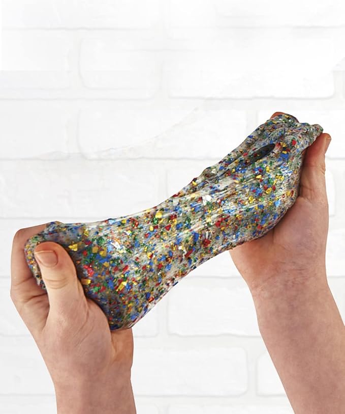 Elmer’s Confetti Slime Kit | Slime Supplies Include Metallic Glue, Clear Glue, Confetti Magical Liquid Slime Activator, 4 Count