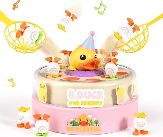 B.Duck Games for Kids Age 4-6, Catch and Bounce Duck Board Games for Kids 3-5,Family Toddlers Games Birthday Gifts for 5-7 Girls, Christmas Birthday Gifts for Toddlers 4-8