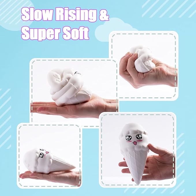 7Pcs Arts and Crafts for Girls,DIY Dessert Paint Your Own Squishies Kit!Gifts for Craft Lovers Kids Top Christmas Toys.Jumbo Slow Rise Squishies Stress Relief for Adult,with Decorating Stickers