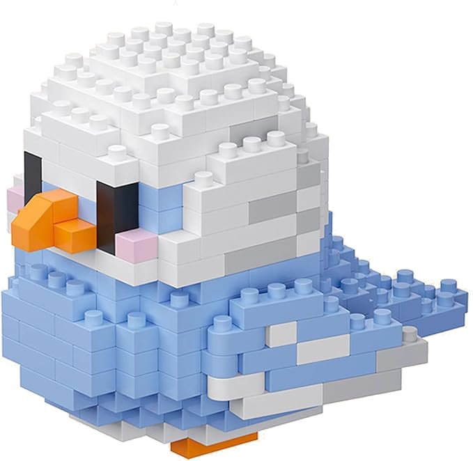 Birds Building Blocks for Adults Mini Building Blocks Birds Building Bricks Toy Micro Block Building Set Gift for Kids and Adults-242 PCS(Lovebird)