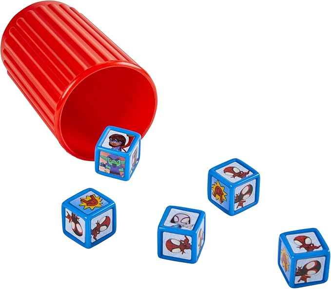 Hasbro Gaming Yahtzee Jr. Marvel Spidey and His Amazing Friends Edition Board Game | Preschool Games for Kids | 2-4 Players | Easter Gifts Boys & Girls | Ages 4+ (Amazon Exclusive)
