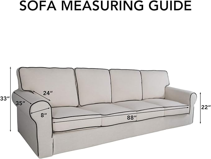 PureFit Reversible Quilted Sofa Cover, Water Resistant Slipcover Furniture Protector, Washable Couch Cover with Non Slip and Elastic Straps for Kids, Dogs, Pets (XX Large, Wine/Beige)