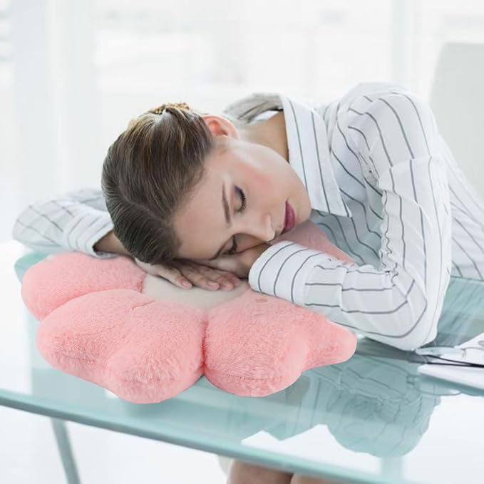 6 PCS Daisy Flower Shaped Throw Pillow, Cute Floor Cushion Seating Decorative Soft Plush 3D Floral Cushion for Couch, Bed, Sofa, Chair & Home Decor (Multicolored, 14 Inch)