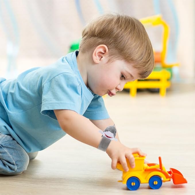 Abaodam Adultos 3pcs Plush Ring Slap Rings Slap Bracelet Animals Party Bracelets Slap Bracelet Stuffed Animal Slap Bracelets Kids Party Favors Plush Kids aldult pp Cotton