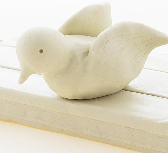 BAZIC Modeling Clay Cream White Color 1 LB, Light Dough Art Craft, Non Toxic Gift for Artist Kids Toddler Boys Girls, Bulk for Classroom, 2-Pack