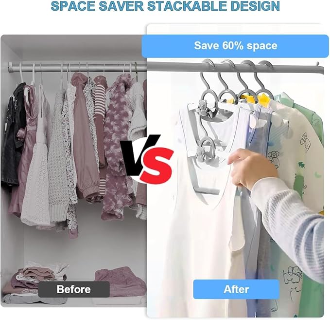 HGYZE Kid Hangers for Closet 50pcs, Grey Infant Clothes Hanger 11-14" Adjustable Plastic Baby Coat Hangers with Bear Hook, Non-Slip Children Outfit Hangers for Girl Boy Toddler Newborn Teen Clothing