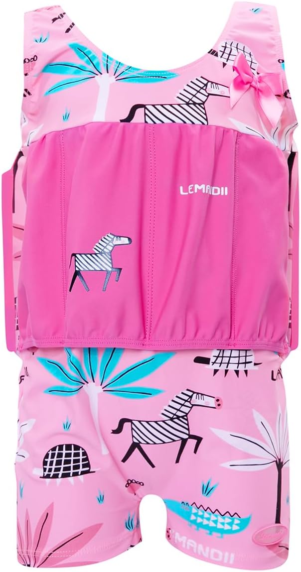 Baby Kids Floatation Suit Float One-Piece Swimwear Buoyancy for Girls Boys 1-8Years