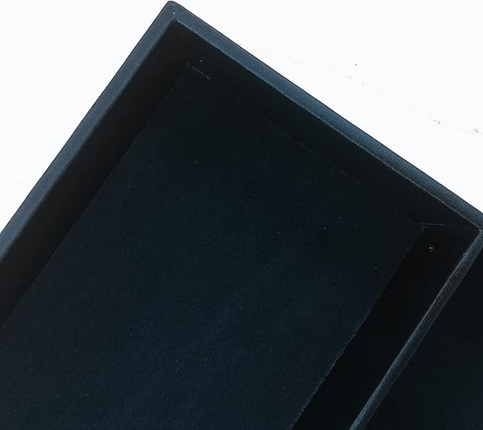 Desktop Glove Box, Nightstand or Dresser Organizer, Valet Tray, Entry Table Organizer, Dresser Storage Box,PU Leather Drawer Storage Decorative Trays.