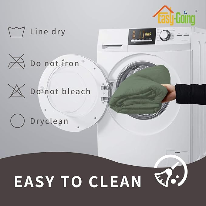 Easy-Going Sofa Slipcover Loveseat Cover Waterproof Couch Cover Washable Sofa Cover for 2 Cushion Couch Non-Slip Fabric Furniture Protector with Pocket for Pets Kids Dog Cat (Loveseat, Greyish Green)