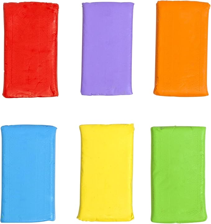 Colorations Non-Hardening Clay - 12 Sets, 6 Colors Each