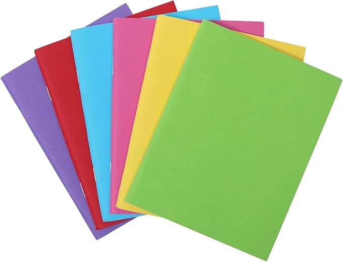 12 Pack Blank Books for Kids to Write Stories, Mini Notebooks Bulk Small Unlined Journals for Christmam Gift, Drawing, Sketching, 24 Sheets/48 Pages (Colorful Covers, 4.3 x 5.6 In)