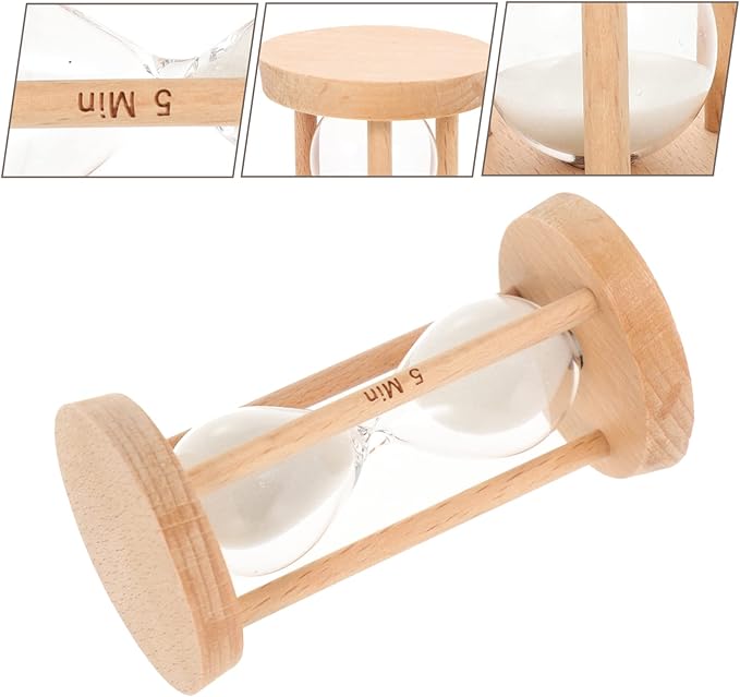 Home Decor Hourglass Sand Timer 5 Minute Kitchen Sand Clock Decorative Sandglass for Restaurant Classroom Home Office Games Office Decor