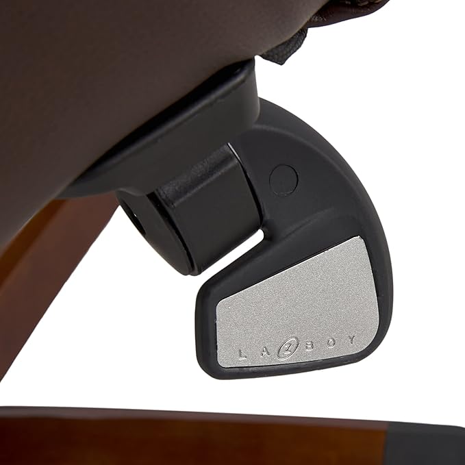 La-Z-Boy Delano Big & Tall Executive Office Chair, High Back Ergonomic Lumbar Support, Bonded Leather, Brown