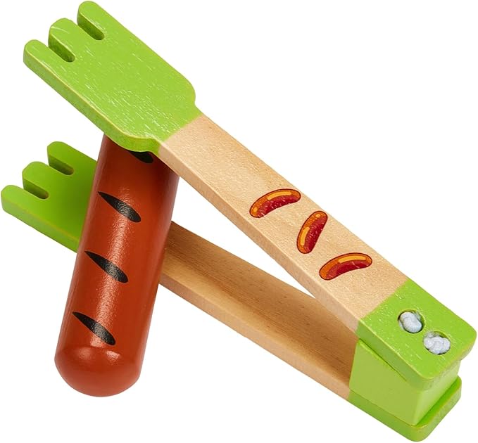 Bluey - Dine in with Bluey Set, 32-Piece Wooden Toy Set with Magic Asparagus, Plates, Utensils & More, Perfect for Role-Play & Imaginative Fun, FSC-Certified, Suitable for 3 Years & Up