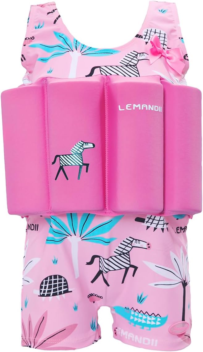 Baby Kids Floatation Suit Float One-Piece Swimwear Buoyancy for Girls Boys 1-8Years