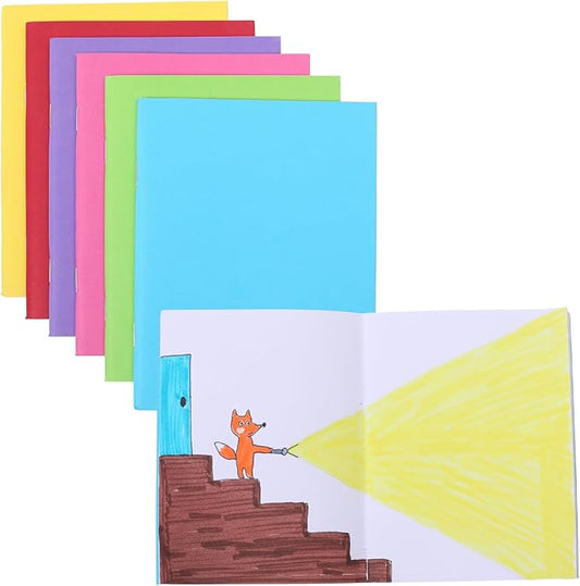36 Pack Blank Books for Writing Stories, Mini Notebooks Bulk Small Unlined Journals, 24 Sheets/48 Pages Pocket Notebooks for Drawing, Sketching, Journaling, 4.3 x 5.6 Inches (Colorful Covers)