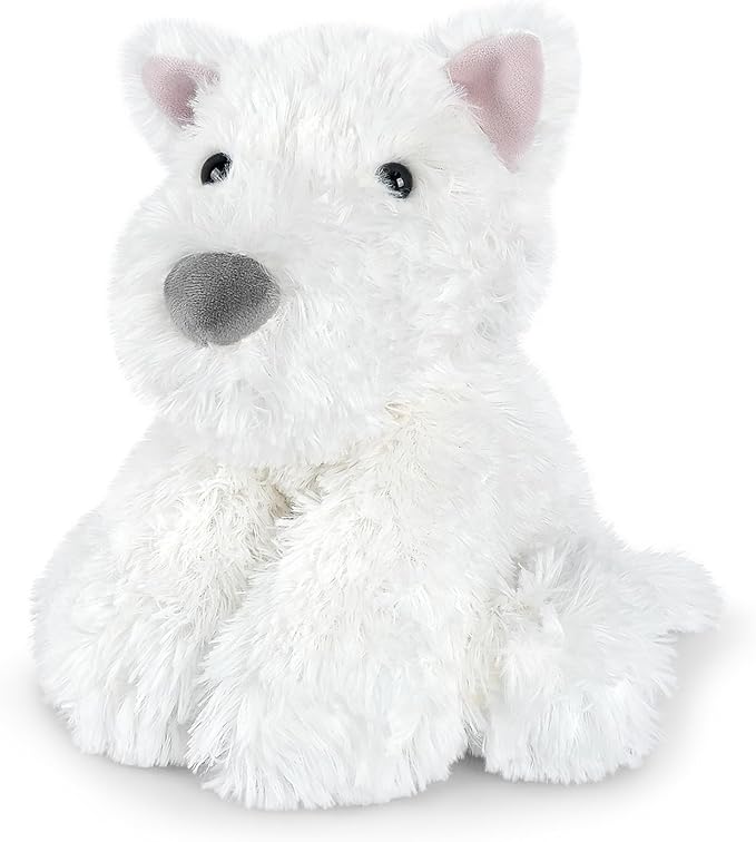 Coolable & Heatable West Highland White Terrier Dog Stuffed Animals for Kids & Adult, Westie Puppy Plush Toys Microwavable Heating Pad for Soothing & Period, Lavender Plushies for Anxiety