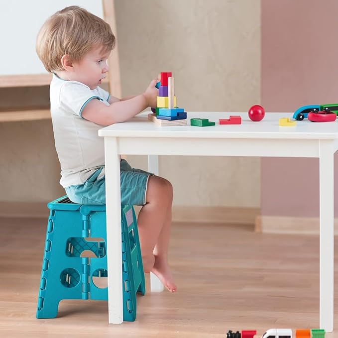 ACKO Folding Step Stool - 13" Premium Heavy Duty Foldable Stool for Adults, Kitchen Garden Bathroom Stepping Stool (10 Pack)