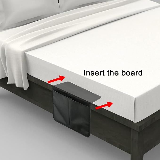 Cosmos Chair Armrest Side Organizer Bedside Caddy Organizer Wheelchair Side Storage Bag Bedside Remote Holder Water Bottle Cell Phone Holder for Couch Recliner Sofa Wheelchair, 10 inches Wide