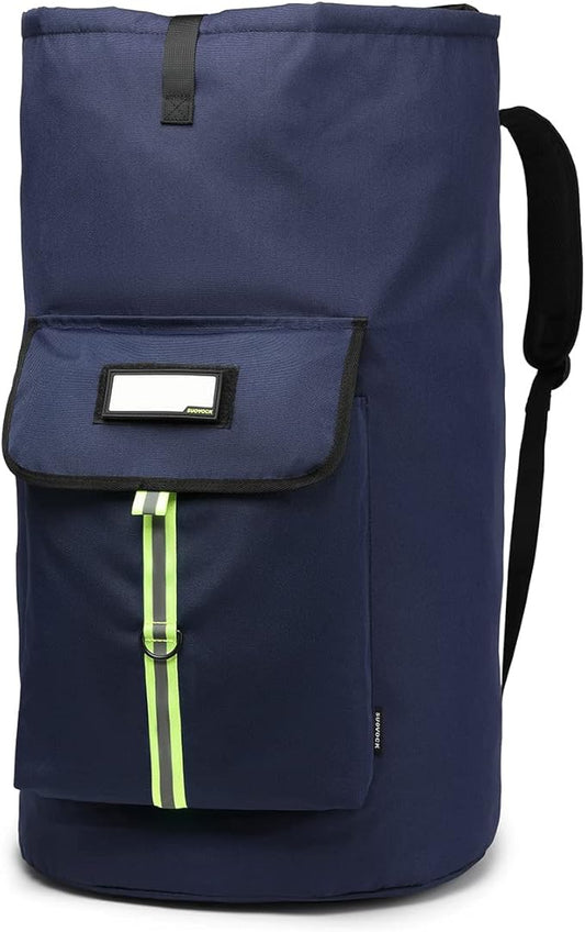 SUOVOCK laundry bag backpack,extra-large heavy duty laundry bags,laundry backpack for college students,drawstring closure (Dark blue laundry bag backpack)