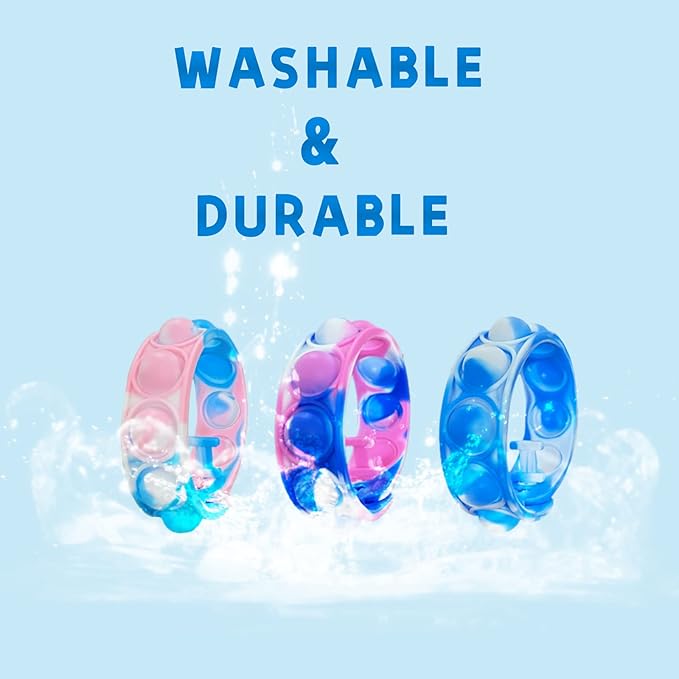 250pcs Rainbow Pop Bracelet Bubble Fidget Toys Pack Adjustable Silicone Bracelet Pop Toy, Pop Squeeze Toys Stress Relief Hand Finger Pop Toys Party Favor Student Gift for Kids Adults
