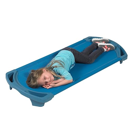 Children’s Factory AFB5730OB Space Line Single Cot, Standard, 55" Height, 22" Length, 5" Width, Blue