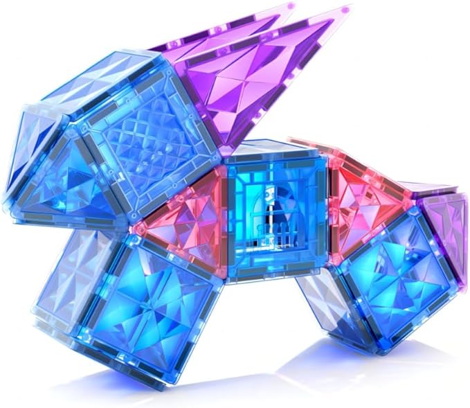 Diamond Magnetic Building Blocks - Frozen Princess Toys for 3-8 Year Old Girls & Boys - 3 4 5 6 Year Old Girl Birthday Xmas Present