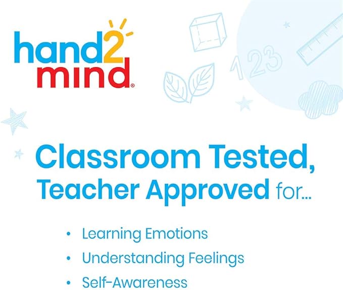 hand2mind See My Feelings Mirror, Play Therapy Toys, Mindfulness for Kids, Emotional Regulation for Kids, Social Emotional Learning Activities, Calm Down Corner Supplies, Calming Corner (Set of 1)