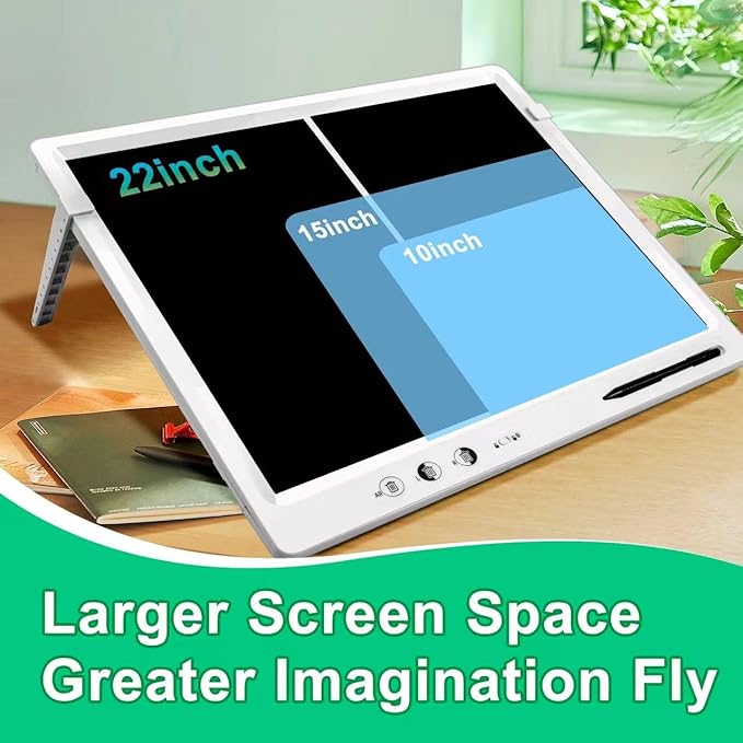 LCD Writing Tablet,18 Inch Large Writing Board with Stand LCD Drawing Tablet Educational Learning Toys Gifts for 3-12 Year Old Kids Adults Suitable for Home School Office
