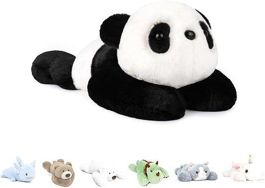 Niuniu Daddy 20" | 3.3 Pound Panda Weighted Stuffed Animals Plush Toys, Large Pillowfort Plush Animals for Kids Adults, Heavy Beads Big Body Pillow for Presents Birthday Christmas Holiday