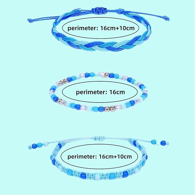 15pcs Braided Beaded Friendship Bracelets for Teens Girls Handmade Stackable Woven Cute Girls Bracelets Teenager Pinata Goody Bag Stocking Stuffers Tween Birthday Christmas Party Favors