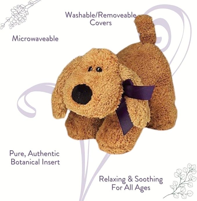 Sonoma Lavender Microwaveable Aromatherapy Pillow, Lucky The Puppy, Lavender Scented