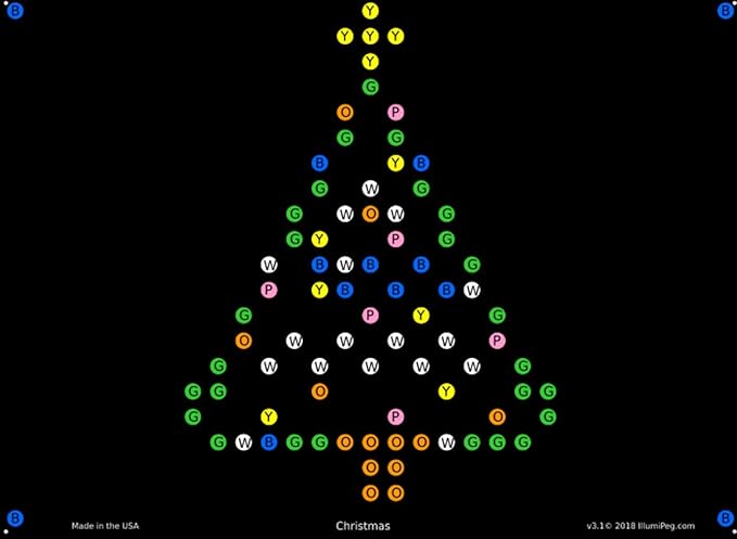 Holiday Refill templates for Basic Fun Lite Brite Magic Screen (12 Sheets, 6x8)