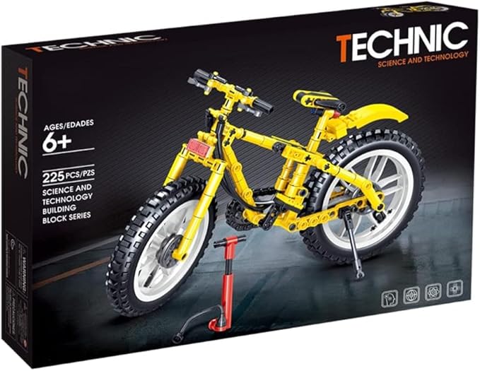 ENHANA Motorcycle Building Blocks Bike Cycle Compatiable with Tech Set Mountain Bike Building Kit Toy STEM Educational Bike Building Set for 6-10 Years Old Boys