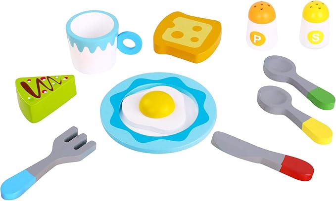 Learning Curve Amazon Exclusive Let's Serve Breakfast Set for Kids, Multicolor