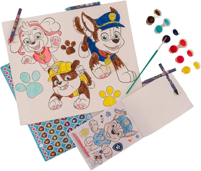 Innovative Designs Paw Patrol Creative Coloring Canvas Painting and Activity Set for Kids, 1000+ pcs