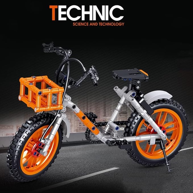 ENHANA Motorcycle Building Blocks Bike Cycle Compatiable with Tech Set Mountain Bike Building Kit Toy STEM Educational Bike Building Set for 6-10 Years Old Boys