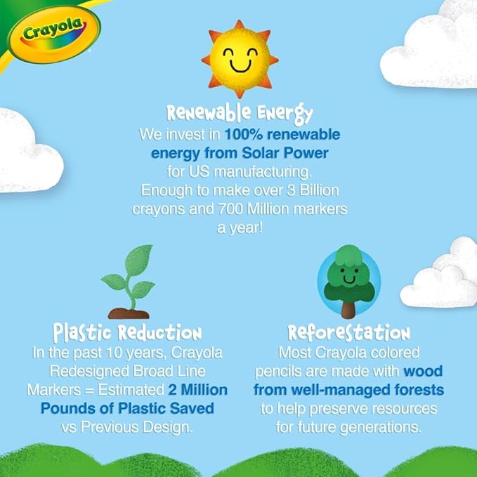 Crayola Broad Line Washable Markers - 200ct (8 Colors), Kids Bulk Classroom Markers, Back to School, Teacher Classroom Must Have