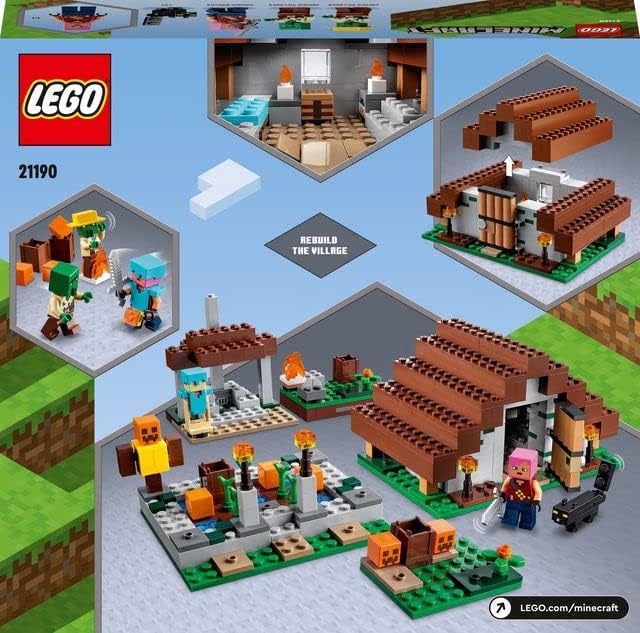 LEGO® Minecraft® The Abandoned Village 21190 Building Kit; Deserted Zombie Playset