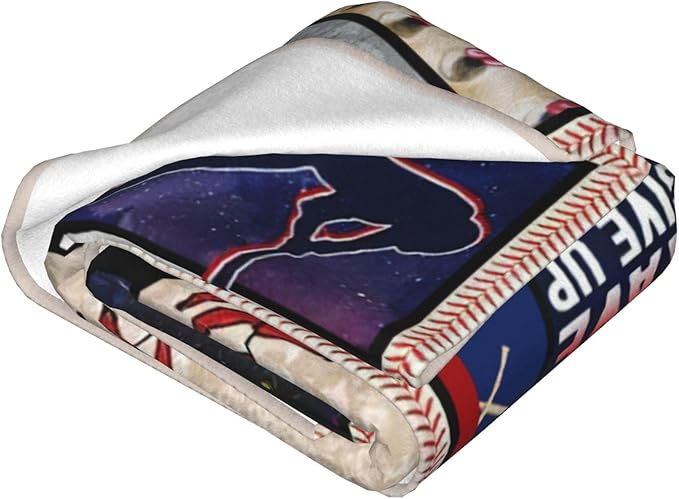 Baseball Blanket Baseball Throws Blanket Sports Lover Gifts Throw Blankets Baseball Decor Soft Cozy Fleece Plush Warm Flannel Bedding Blanket for Men Boys Kids Adults Couch Bed 50"X60"