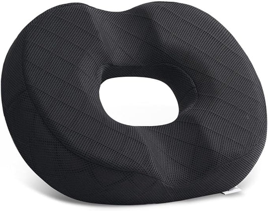 EPSCY Ergonomic Memory Foam Donut Cushion, Pressure-Reducing Seat Support for Enhanced Comfort, Ideal for Office, Car, Wheelchair, Post-Sitting Recovery & Everyday Seating, Breathable Removable Cover