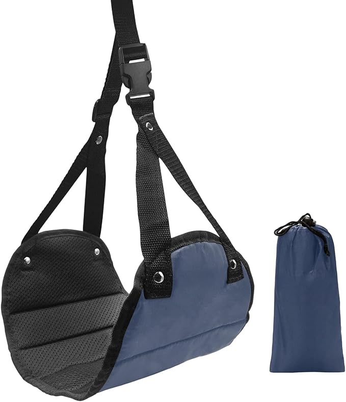 ANGESHA Portable Airplanes Foot Rest Hammock Adjustable Travel for Long Flight Comfort Relief