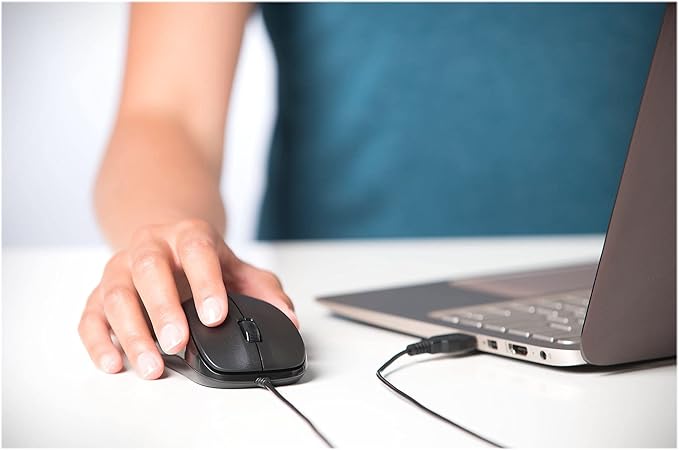 Kensington Silent Mouse-for-Life Wired USB Mouse - Black (K72110US)